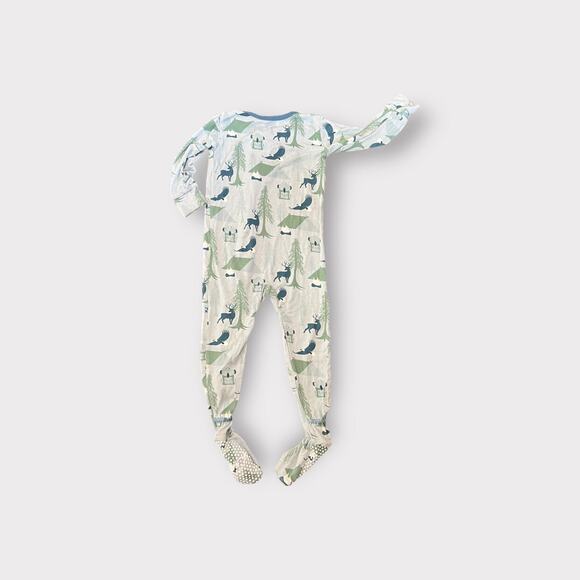 Kickee Pants Bamboo Blend Wilderness Footie - Picture 3 of 3